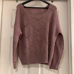 Mauve knitted sweater